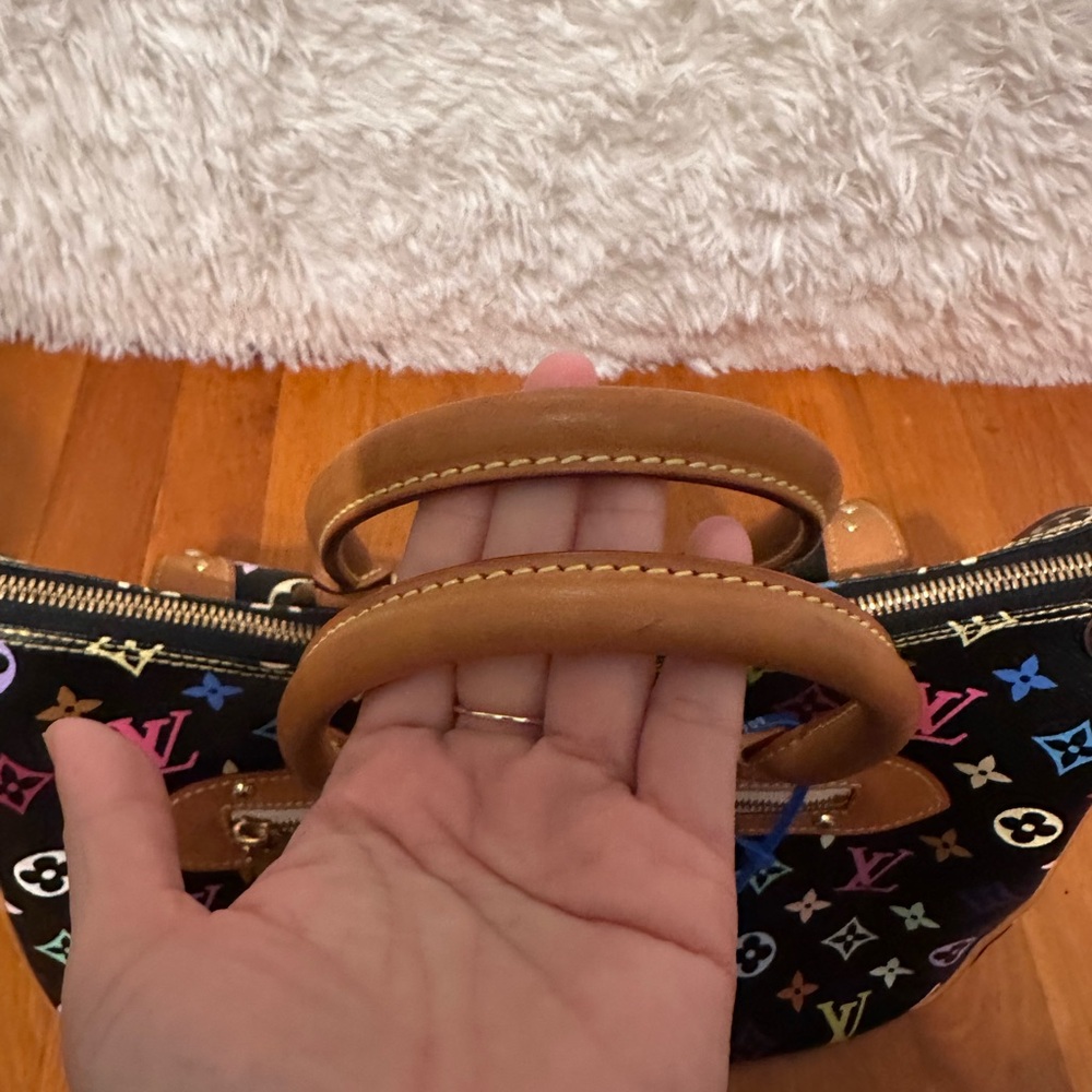 Louis Vuitton Black Multicolor Monogram Rita Hobo Bag - Picture 5 of 17